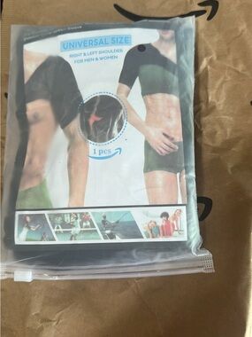 Men's Black Compression Shoulder Sleeve - Supportive Fit